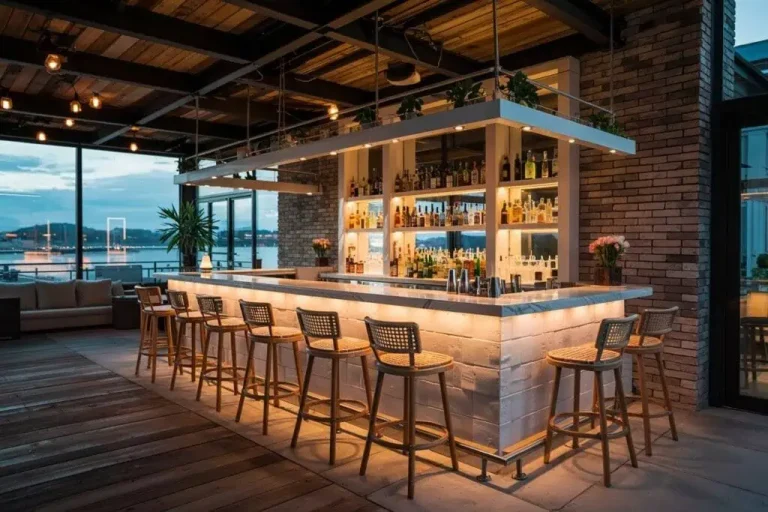 Mood-Enhancing Backlighting for Bar Stools Inspired by Statement Trends